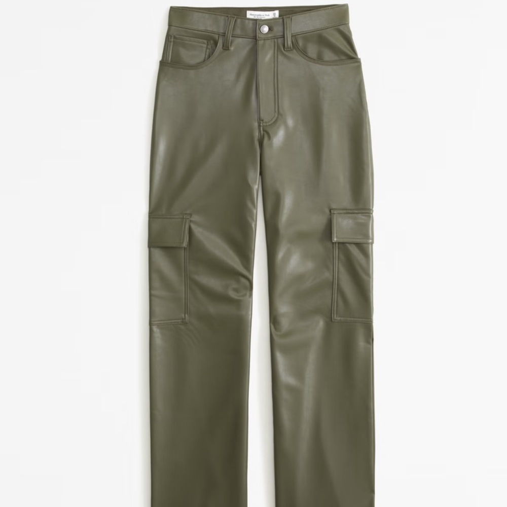 Abercrombie Vegan Leather 90’s relaxed cargo